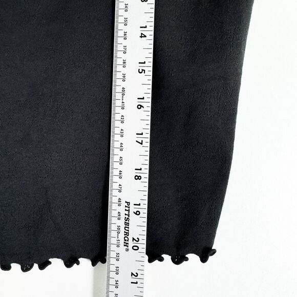 SKIMS Pointelle Logo Cami Top Womens Summer Lounge Comfy Cropped Black Sz 3X NWT - Picture 5 of 9